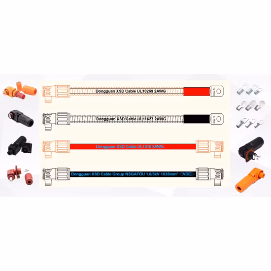 OEM Molex/Jst/Amphenol/Dt Connector Gland Electronics Medical Robotics Automation UL4703 Backup Storage Cable