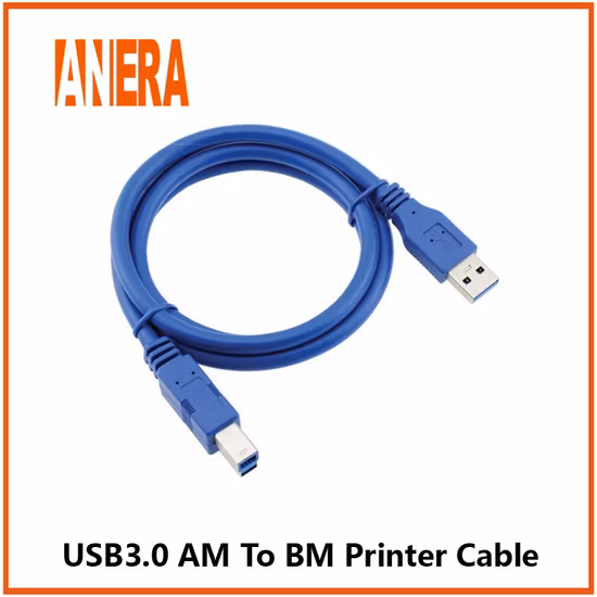 High Speed USB 3.0 Type a Male to B Male Data Transmission Cable Without Switch