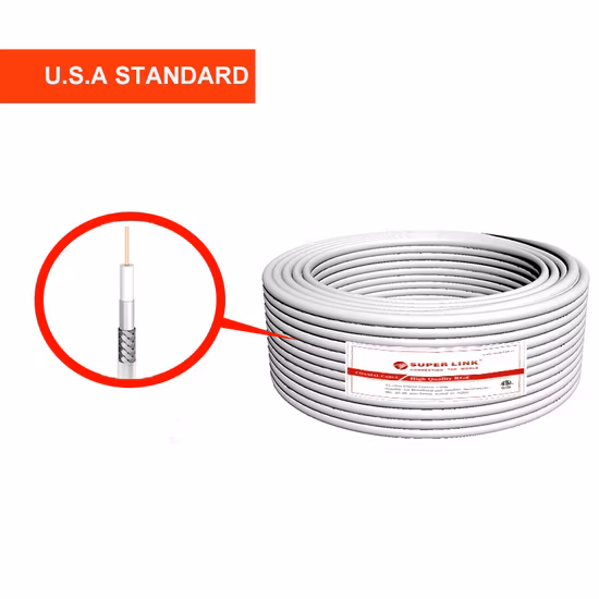 Drop Wire TV Antenna Coaxial Cable RG6 Rg11 Rg59 RF Cable CCTV CATV Cable